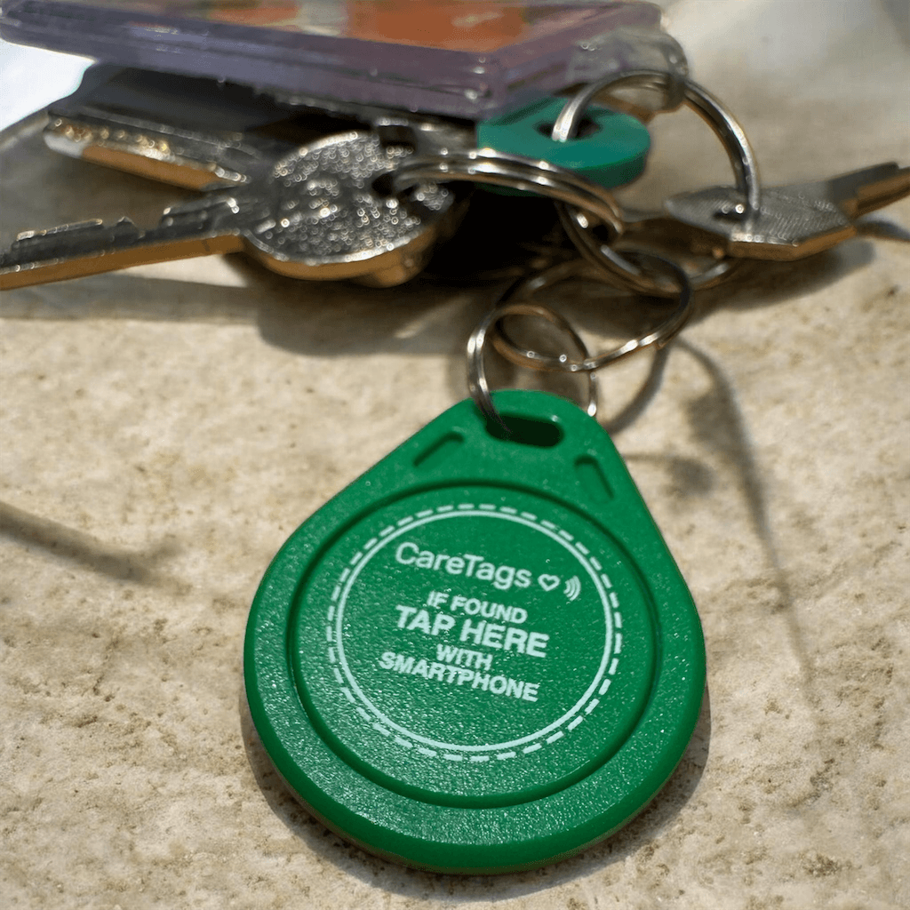 CareTag attached to valuables
